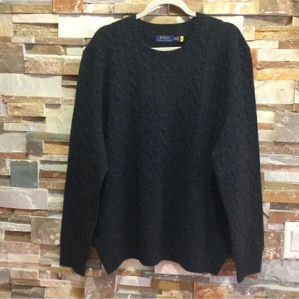 POLO RALPH LAUREN Wool-Cashmere Cable Knit Jamper